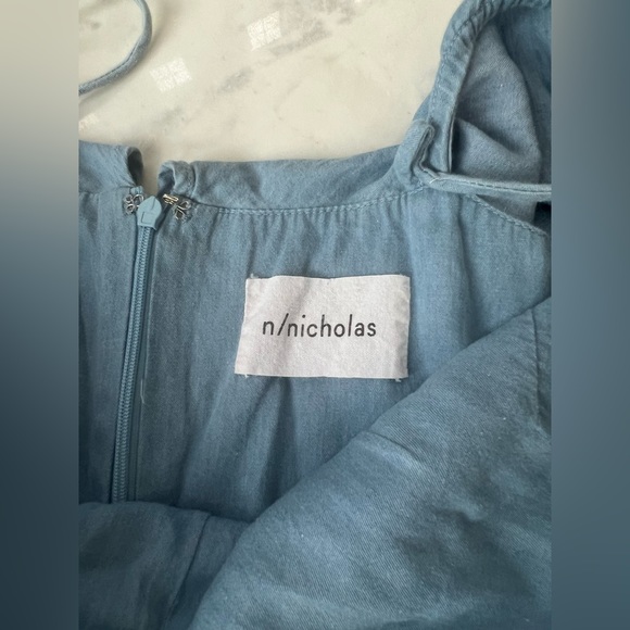 N/nicholas dress ruffle off the shoulder sleeves - Picture 5 of 5